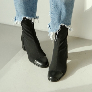 Stretch ankle boots black фото-2