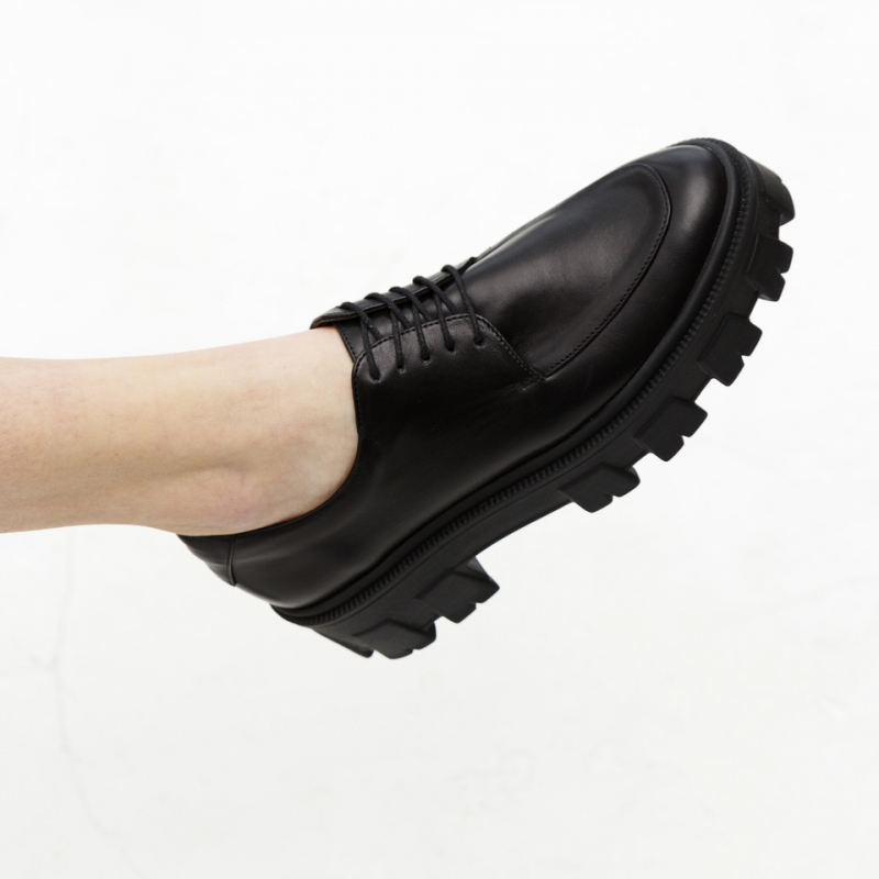 Ботинки Gaya черные кожаные photo - 7