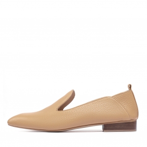 Slip-ons Heidi beige leather photo - 4