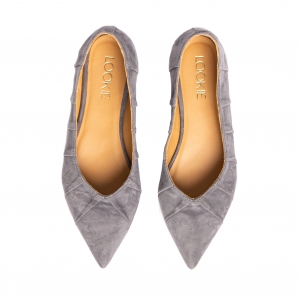 Emily ballet flats gray suede