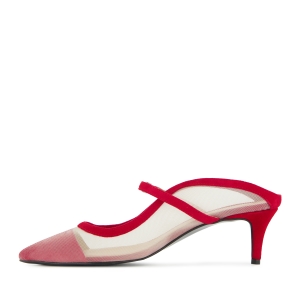 Mules Noa red suede photo - 4