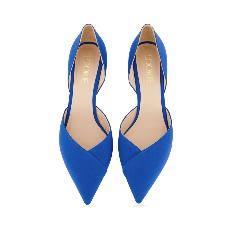 Manu pumps satin blue photo - 2