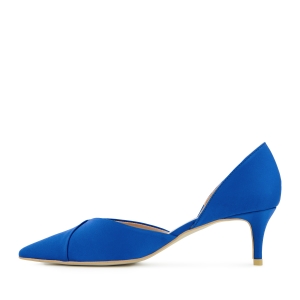 Manu pumps satin blue photo - 4