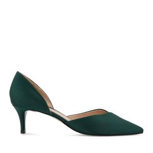 Pumps Manu satin emerald