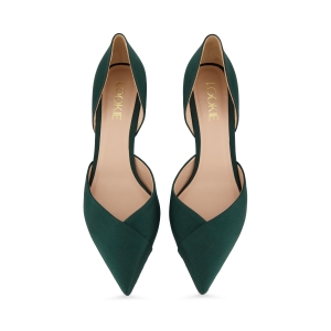 Pumps Manu satin emerald photo - 3