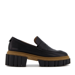 Jess black leather loafers