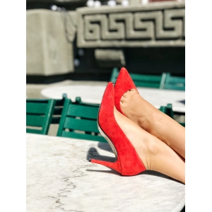 Sale Pumps 85 red suede фото-2