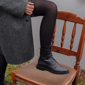 Boots Amanda leather black