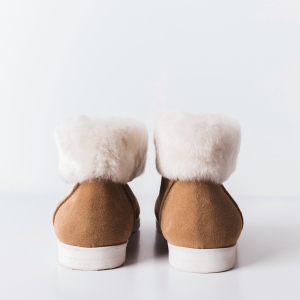 Sample Fur shoes Elf beige... photo - 3