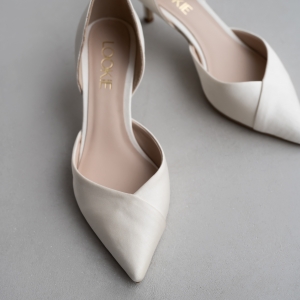 Sale Manu pumps ivory satin photo - 1