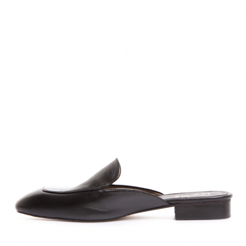 Sale Bible mules black leather photo - 4