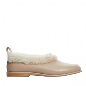 Ronny loafers in beige leather фото-2