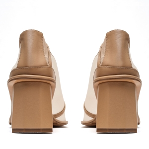 Luisa beige mesh ankle boots photo - 4