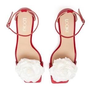 Sandals Wildrose red leather фото-2