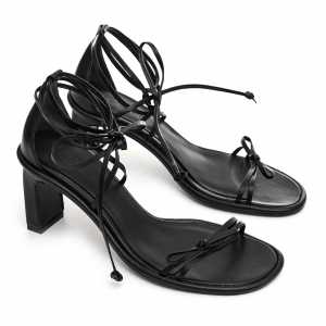 Ellin sandals black leather photo - 4