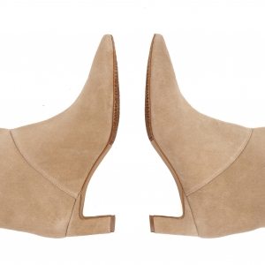 High boots Tracy beige suede photo - 4