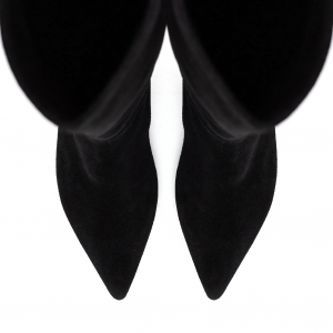 High boots Tracy black suede photo - 8