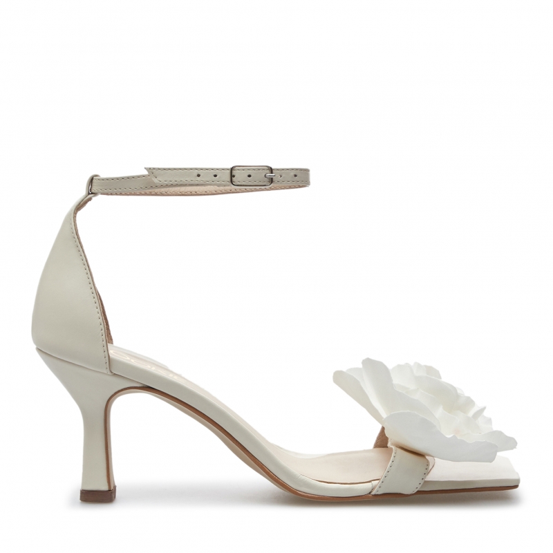 Sandals Wildrose milky leather photo - 1