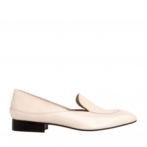 Bible loafers milky leather