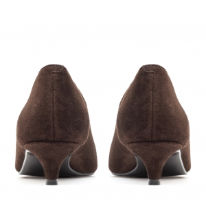 Erica brown suede pumps photo - 8