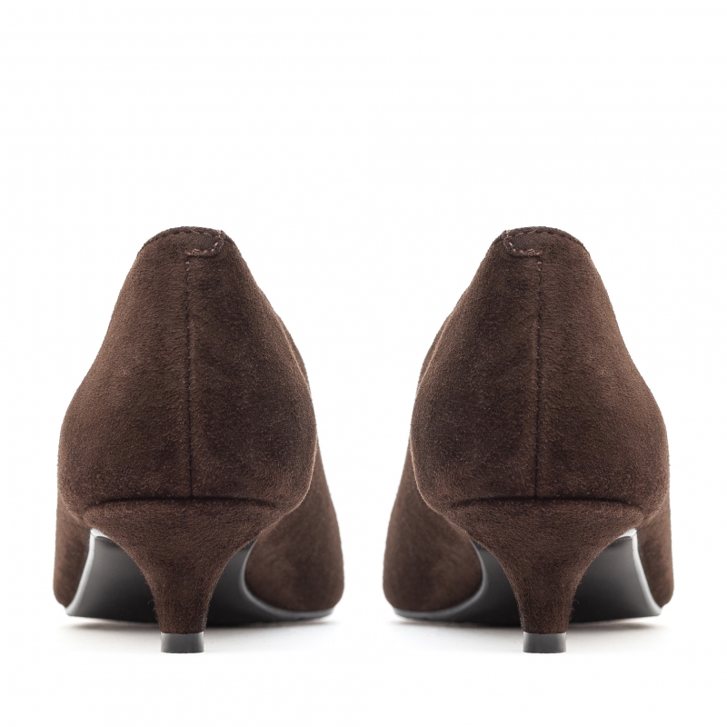 Erica brown suede pumps photo - 8