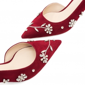 Adele pumps in red suede... фото-2