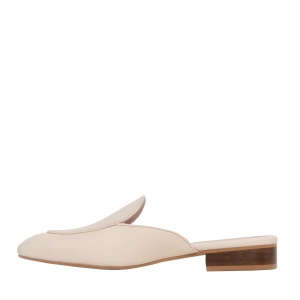 Bible milky leather mules photo - 4