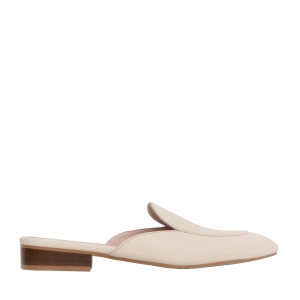 Bible milky leather mules photo - 5