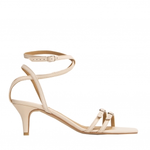 Sandals Isa milky leather